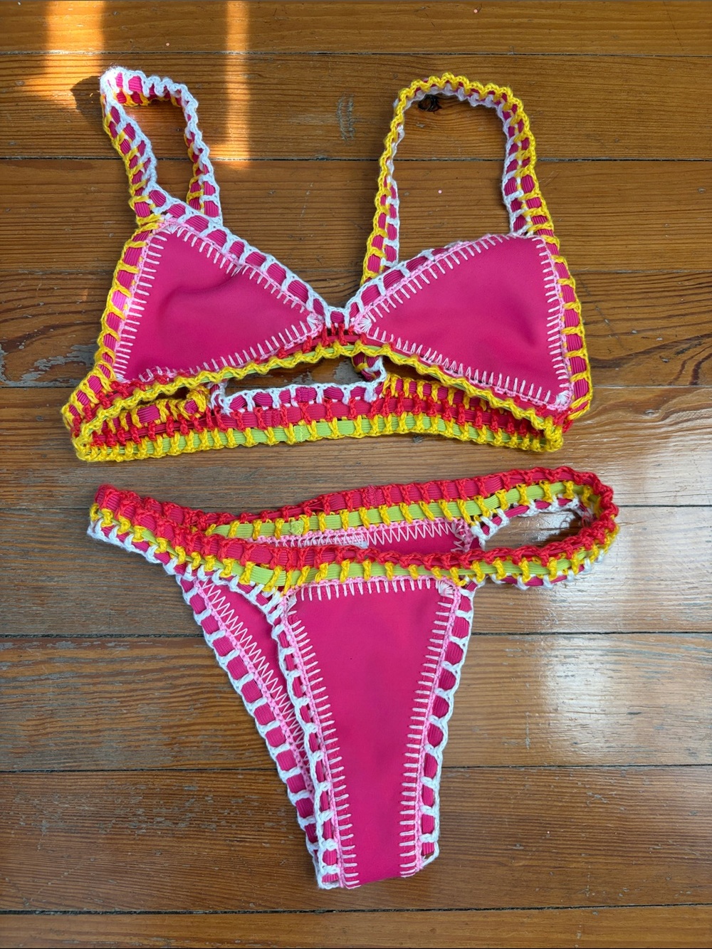 Womens Luxsea Pink Bikini - TOP & BOTTOM size small